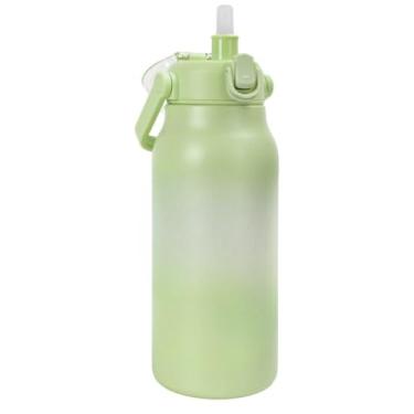 Imagem de Garrafa TéRmica | Design Com Isolamento A VáCuo, Adequado Para Bebidas Quentes E Frias(Verde Claro 1700ML)