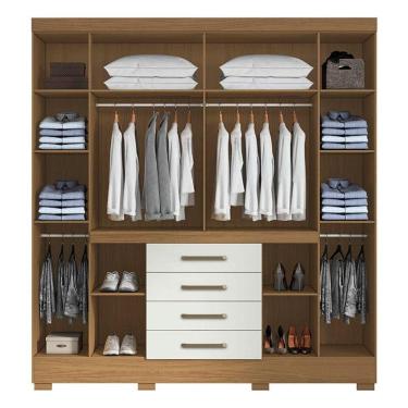 Imagem de Cômoda 2014143 E Guarda Roupa Casal Nápole 2045149 Atacama Off White - Aramóveis