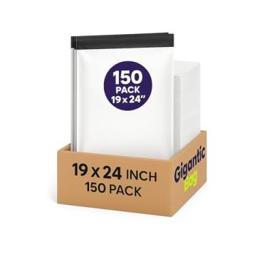 Imagem de Sacos de poliéster resistentes – 2,5 mm de espessura – Sacos de embalagem autovedantes transparentes – Vários tamanhos e quantidades de embalagem (380, 48 x 61 cm)