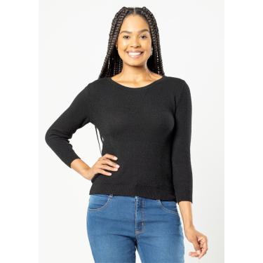 Imagem de Blusa Modal Pau a Pique Manga 7/8 Preto