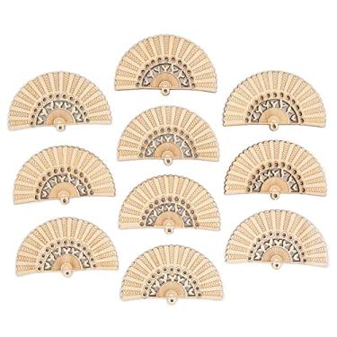 Imagem de Brincos de madeira em branco para pingentes, 10 peças, leve, durável, confortável, elegante, simples, faça você mesmo, kit de artesanato para mulheres, meninas, presente feito à (03)