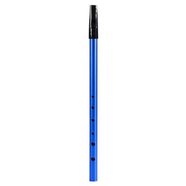Imagem de LiebeWH C Key Irish Whistle 6 Hole Tin Whistle Wind Instrumento Musical ABS Bocal de Resina Com Armazenamento Bolsa Ideal para Iniciantes, Intermediários, Especialistas (BLUE)