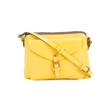 Imagem de Patricia Nash | Bolsa transversal de couro Avellino, Amarelo novo