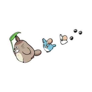 Imagem de Adesivos Totoro Para Capacete De Moto E Carro Elétrico, Cobertura Deco