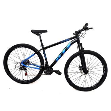 Imagem de Bicicleta GTI Roma Aro 29 Quadro 17 Alumínio preto/azul 21V.