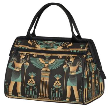 Imagem de Bolsa pequena para o fim de semana para mulheres, homens, com pintura de girassol, dobrável, bolsa esportiva leve para academia, Cor: 71 cm, 15.2*8.3*11.6 inch, Moderno