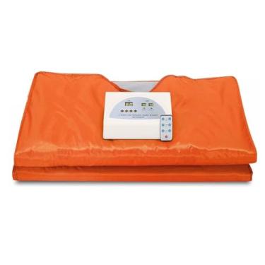 Imagem de HGTRH Cobertor de sauna, sauna pessoal com temporizador, controle remoto, controle remoto, unidade de controle de temperatura, proteção elétrica contra vazamento, design aberto para relaxamento em