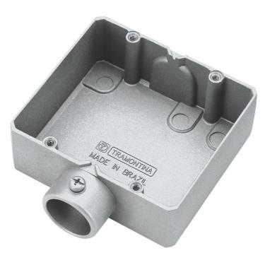 Imagem de Condulete Duplo 3/4 Polegada Tipo "ed" - Sem Tampa / Sem Rosca / Sem Pintura