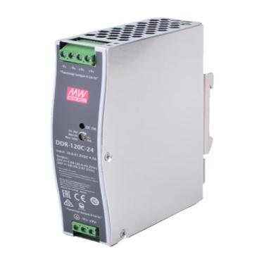 Imagem de Mean Well 120W Fonte De AlimentaçãO Para RáDio Amador Dc-Dc Tipo Trilho Din Fonte De Energia Ininterrupta Para Jogos 24V 5A (DDR-120C-24 24V/5A/120W/DIN Rail Power)