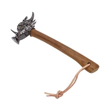 Imagem de OPPWONG Martelo de Javali, Cabeça de Liga de Aço, Formato Exclusivo de Javali, Força de Impacto Aprimorada, Estética retrô, Martelo de Malho Com Cabo de Madeira de Tília e Martelos