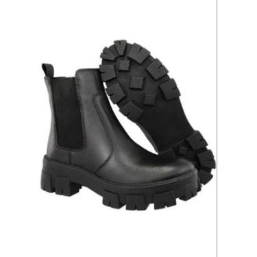Imagem de Bota Coturno Feminina Maria Filo Tratorada - Preto-Feminino