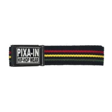 Imagem de Cinto Pixain Hip Hop Big Preto Canelado Reggae PIX-274-Masculino