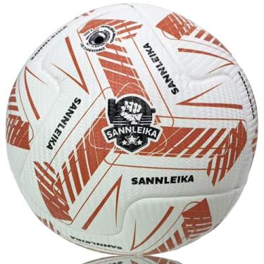 Imagem de SANNLEIKA Série Pioneer - Bola de futebol oficial tamanho 5 não eliminada costuras profundas excelente qualidade certificada - laranja