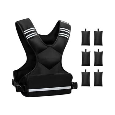 Imagem de Aymzbd Colete com Peso Corporal Ajustável para Homens e Mulheres, Ideal para Calistenia, Atividades ao Ar Livre e Exercícios, 6 Sacos Pequenos