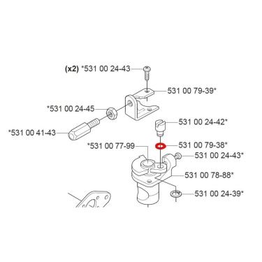 Imagem de Arruela Trava Carburador Roçadeira Husqvarna 143r 