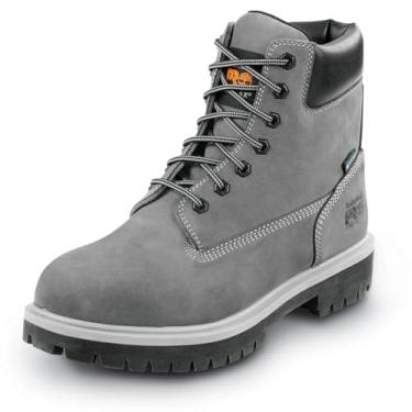Imagem de Timberland PRO Bota de trabalho masculina antiderrapante MaxTrax com bico de aço 6IN Direct Attach, Cinza, 9.5 Wide