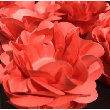 Imagem de Forminhas para Doces Finos - Kit 40/120 Formas Flor Decorativas | Ideal para Casamentos, Festas e Cupcakes (Style - Coral,40)