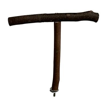 Imagem de Apoio para Pássaro de Treinamento Brincadeira Brinquedos Gaiola Madeira