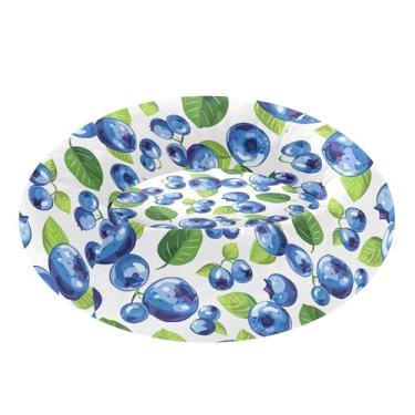 Imagem de SEHANY Cama fofa para cachorro de rosquinha de mirtilo, removível e lavável, pequena cama redonda para gatos, fofa, super macia, confortável para animais de estimação com fundo antiderrapante para