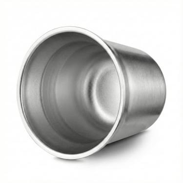 Imagem de Copo Térmico para Café Expresso 40ml – Aço Inox Parede Dupla, Mantém Bebida Quente, Design Compacto e Elegante – Prata