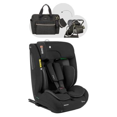 Imagem de Cadeira De Carro I-Flit Isofix Black 9 A 36 Kg (Preto) E Bolsa Maternidade Luxo- Kikka Boo