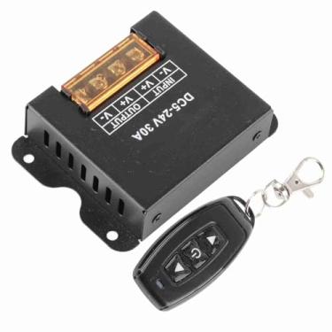 Imagem de Generic Controlador de Dimmer LED Profissional Controle Remoto Sem Fio para Luzes Monocromáticas, Dimmer Digital PWM para Luzes de Tira LED, Ferro Preto, Distância de Controle Remoto de 30 M