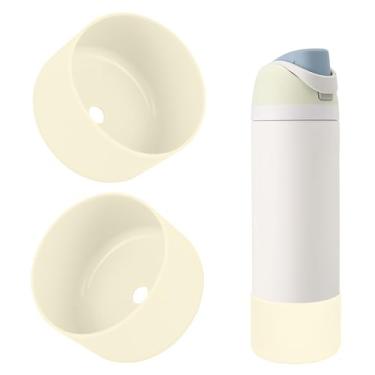 Imagem de BKBY 2 peças de bota de silicone para garrafa de água, compatível com Owala 680 g, 947 ml, 1134 g, capa protetora antiarranhões e antiamassados sem ruído para garrafas de água FreeSip/Twist/Flip