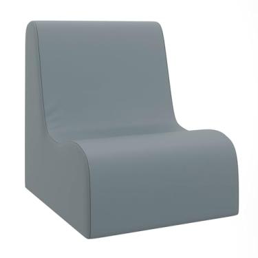 Imagem de Children's Factory Cadeira de contorno pequena, cadeiras infantis mistas e combinadas, sofás, otomanos e cubos de canto, cheia de espuma e resistente à água, assento flexível para sala de aula