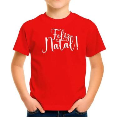 Imagem de Camisa Camiseta Infantil Juvenil Para Menino Menina Para Natal Natalin