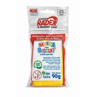 Imagem de Massa pronta para Biscuit - 90g Radex Porcelana Fria, Amarelo Ouro