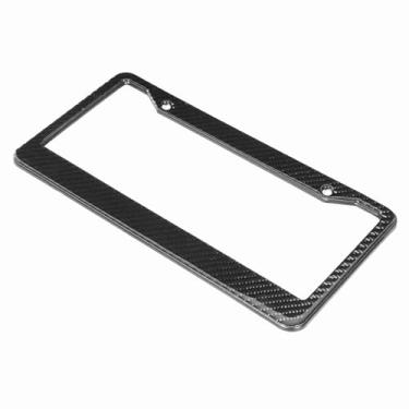 Imagem de aqxreight Substituição de Fibra de Carbono Seca da Estrutura da Placa de Licença para C-Kuga Substituição para Estrutura Placa de Licença CharSuporte de LicençaMoldura de IdentificaçãoSuporte de