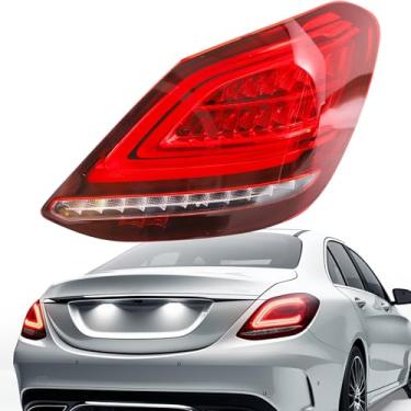 Imagem de ZXMT Conjunto de lâmpada traseira externa compatível com Mercedes 2019 2020 2021 Mercedes Benz C300 C43 AMG C63 AMG S W205 (lado esquerdo do motorista) 2059065003 MB2801160