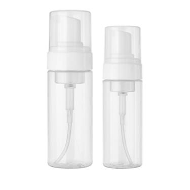 Imagem de Kit 2 Dispenser de Espuma - Sabonete Líquido Espuma – Pump Manual, Plástico Reutilizável, Dispenser Multiuso para Banheiro, Cozinha e Higiene Pessoal - 150ml e 100ml
