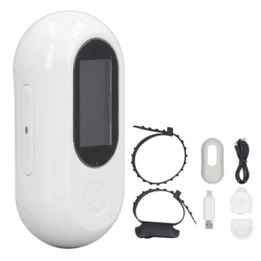 Imagem de ZJchao Câmera para Coleira para Animais de Estimação, Câmera de Ação para Cães e Gatos Com ângulo Amplo de 90 Graus Full HD Com Registros de Vídeo e Tela LCD de 0,96 Polegadas para (WHITE)