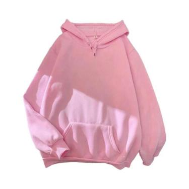 Imagem de Moletons Unissex Oversized De Fleece Para Outono E Inverno, Quentes E 