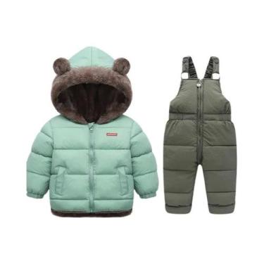 Imagem de Conjunto De Roupas De Inverno Para Meninos E Meninas, Casaco De Lã De 