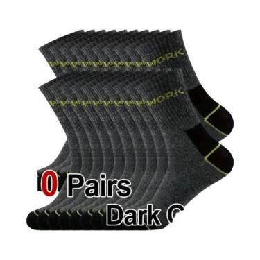 Imagem de Meias De Negócios Masculinas De Alta Qualidade, Cano Médio, 10 a 15 Pa