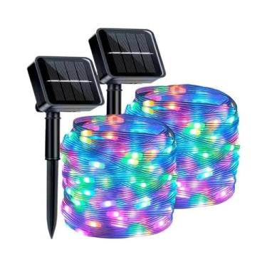 Imagem de Luzes De Cordão LED Solares À Prova d'Água Para Jardim, Árvores, Festa