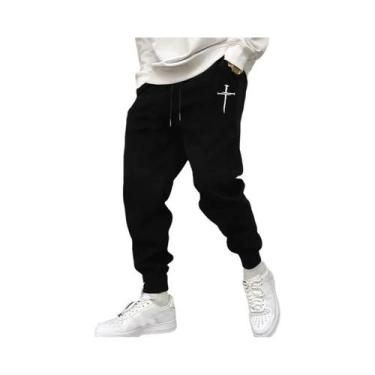 Imagem de Calças De Moletom Casuais De Alta Qualidade Para Homens, Estilo Jogger