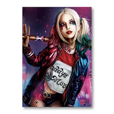 Imagem de Imagem de arte de parede de pôster Harleys Quinns Anime Art 51x35,5 cm