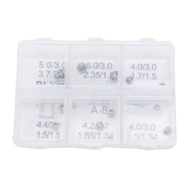 Imagem de Tubos de coroa de relógio Parafuso de aço inoxidável em tubo de coroa de substituição para reparo de relojoeiro 12 peças de vários tamanhos à prova d'água caixa de armazenamento