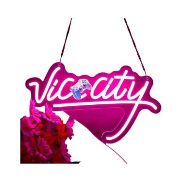 Imagem de Letreiro Neon Para Decoração De Parede, Luz LED Alimentada Por USB Par