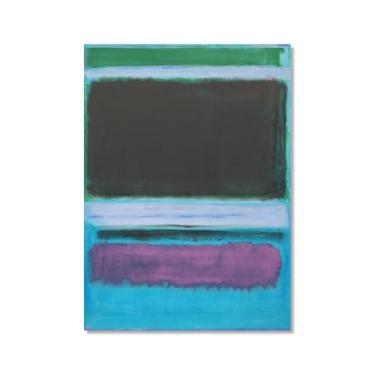 Imagem de Pôster de arte de parede vintage Mark Rothko arte moderna abstrata blocos de cores minimalistas impressão de pintura em tela sala de estar decoração de casa (SKU17,20.3x30.5 cm = (20x30cm), sem
