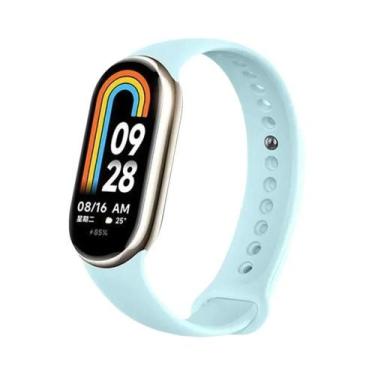 Imagem de Pulseira De Silicone Impermeável Para Xiaomi Mi Band 8 NFC, Pulseira D