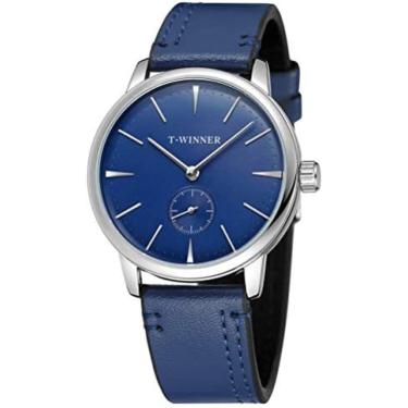 Imagem de Moda Relógio Mecânico Automático Masculino Simples E Generoso Relógio Vida À Prova D' Água Com Mostrador Digital Pulseira De Couro Masculino Casual Vidro Temperado Espelho Boutique Embalagem Prese