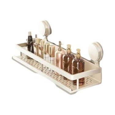 Imagem de Prateleira De Armazenamento Com Ventosas Para Banheiro, Organizador De