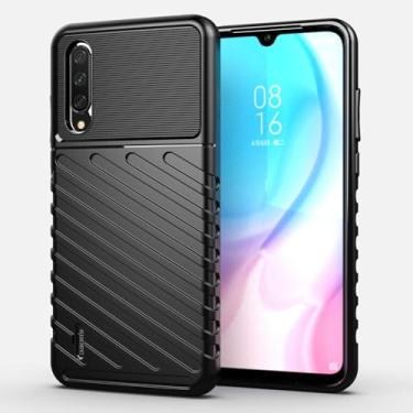Imagem de Capa para XIAOMI Mi A3 Capa,case com escudo resistente,Macio antiderrapante,anti-óleo,Proteção total de capa de telefone -Black