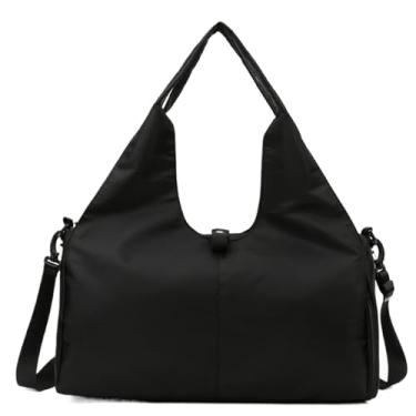 Imagem de Bolsa de ginástica, bolsa de treino para mulheres - Grande bolsa de transporte para fitness com bolsos de armazenamento úmido e seco | Bolsa de ombro leve com compartimento para sapatos e suporte para