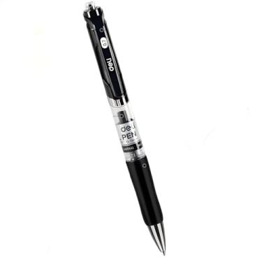 Imagem de deli Canetas de gel coloridas, 12 peças de canetas multicoloridas retráteis, escrita suave de 0,5 mm, sem sangramento, secagem rápida para diário, anotações, escrita, material escolar de escritório