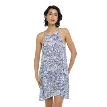 Imagem de EIDON Saída de praia feminina Sarah com gola alta, Desert Island, PP